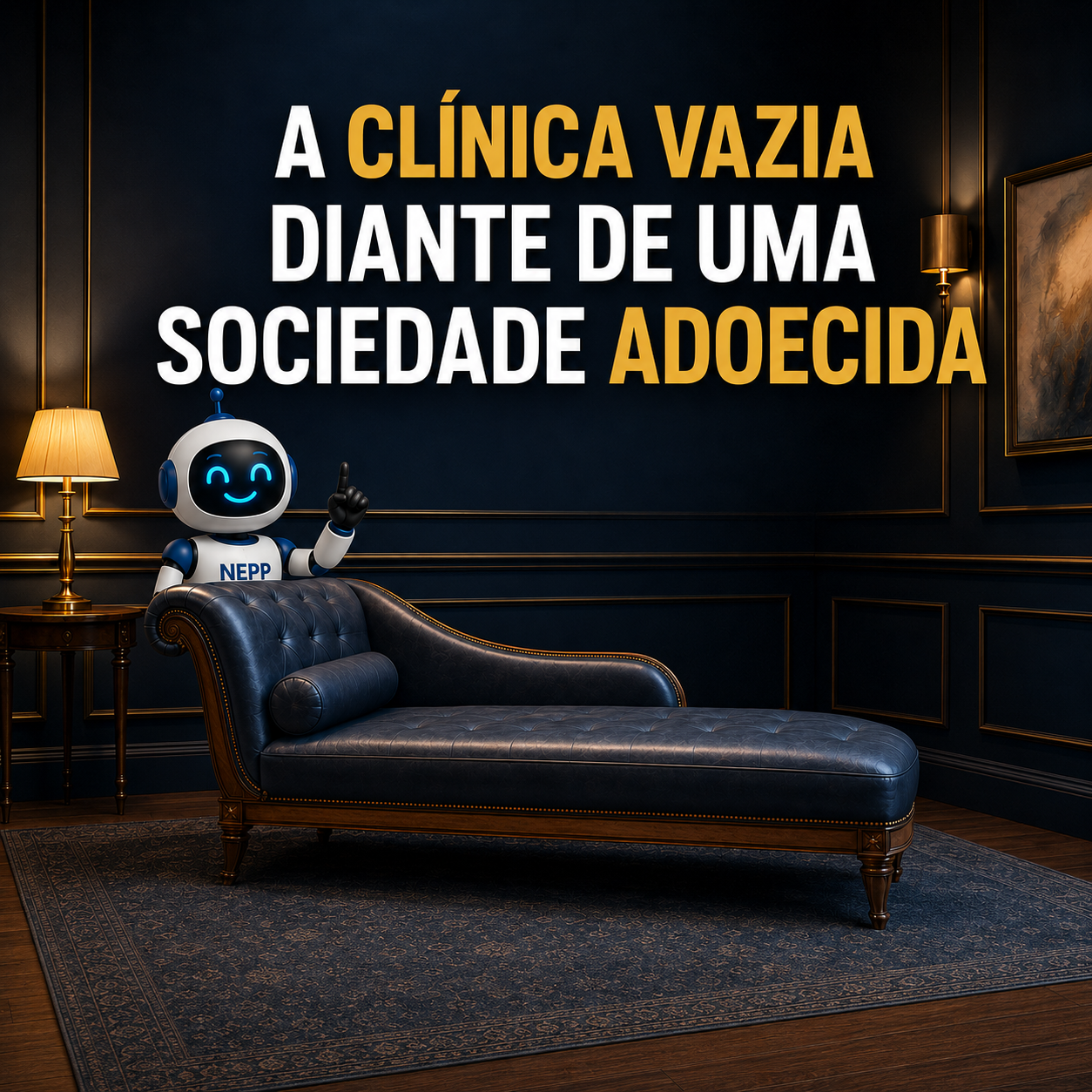 A clínica vazia diante de uma sociedade adoecida.